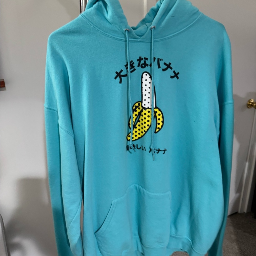 Blue Graphic Hoodie